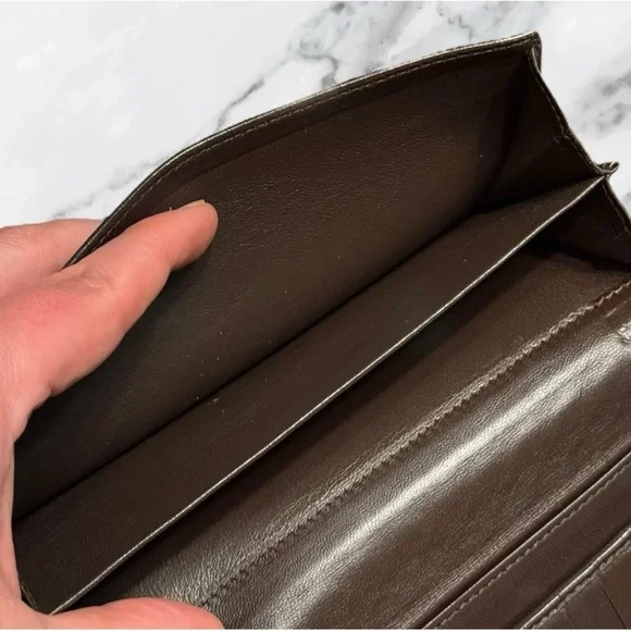 Bottega Veneta Brown Intrecciato Leather Wallet - Picture 4 of 7